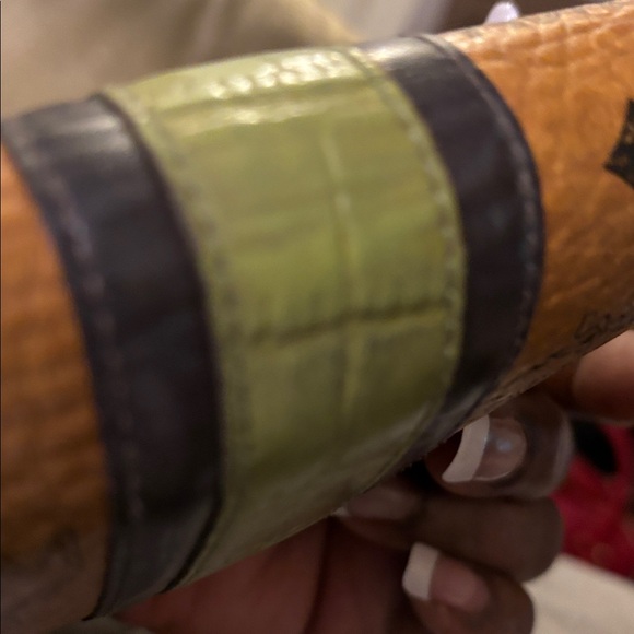 MCM Cognac Medium Tri-fold Wallet - Picture 10 of 12